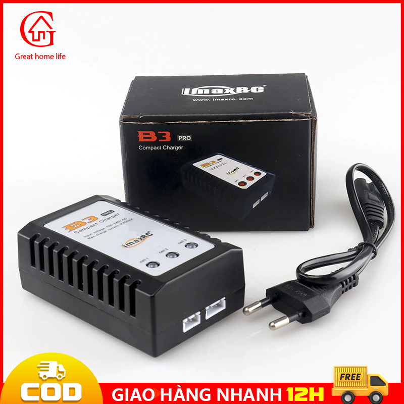Bộ sạc Pin Cân Bằng B3 Pro AC dành cho Lipo Lithium 2S-3S 7.4 V 11.1 V LiPo