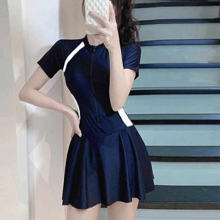 Đồ bơi bikini một mảnh đi biển cho nữđồ bơi bó sát gợi cảm có khóa kéo,kiểu váy,quần bảo vệ vô hình. | BigBuy360 - bigbuy360.vn