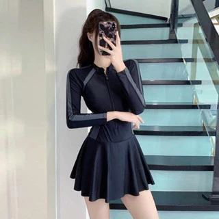 Đồ bơi bikini một mảnh đi biển cho nữđồ bơi bó sát gợi cảm có khóa kéo,kiểu váy,quần bảo vệ vô hình. | BigBuy360 - bigbuy360.vn