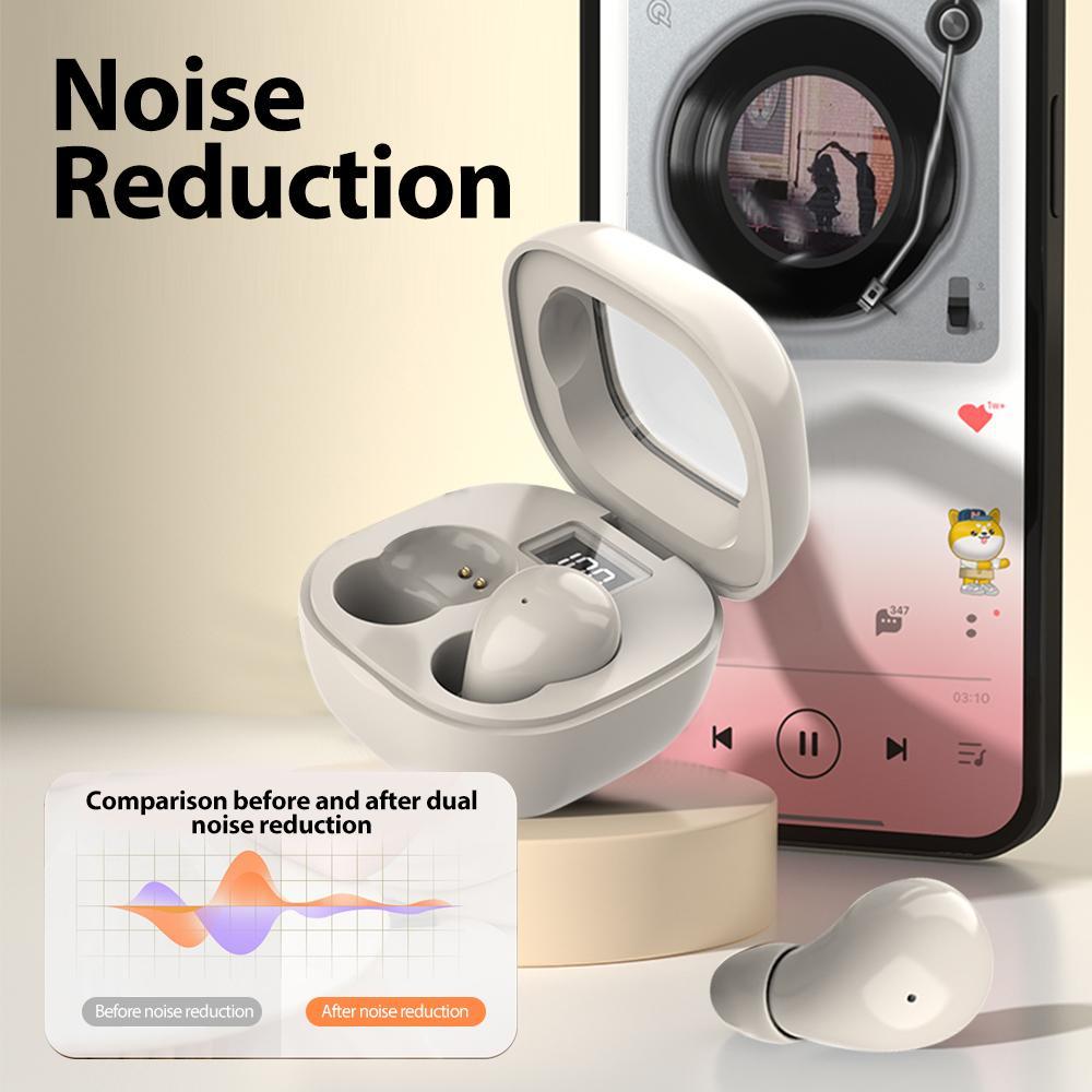 Tai nghe bluetooth SK19 mini siêu nhỏ IPX5 Hifi âm thanh giảm ồn màn hình led | BigBuy360 - bigbuy360.vn