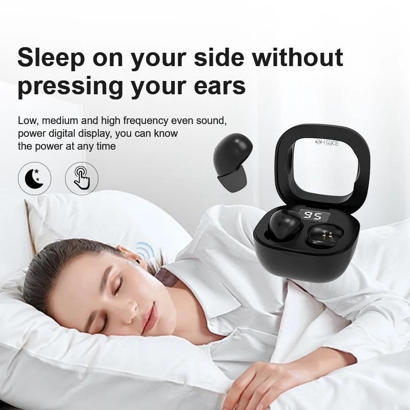 Tai nghe bluetooth SK19 mini siêu nhỏ IPX5 Hifi âm thanh giảm ồn màn hình led | BigBuy360 - bigbuy360.vn