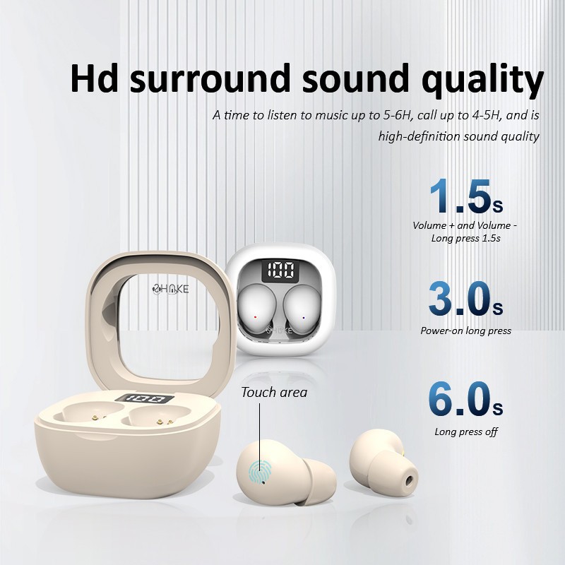 Tai nghe không dây Bluetooth SK19 TWS nhét tai, tai nghe nhét tai ngủ vô hình tai nghe nhạc HIFI | BigBuy360 - bigbuy360.vn