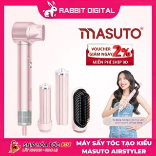 Máy Sấy Tóc Tạo Kiểu Masuto AirStyler 5in1 Phồng Và Mượt Tóc Công Nghệ Ion Âm Giảm Hư Tổn, Hàng Chính Hãng, BH 2 Năm