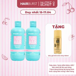 Combo 2 Dầu gội HAIRBURST hỗ trợ mọc tóc dài hơn chắc khỏe hơn 350ml/chai