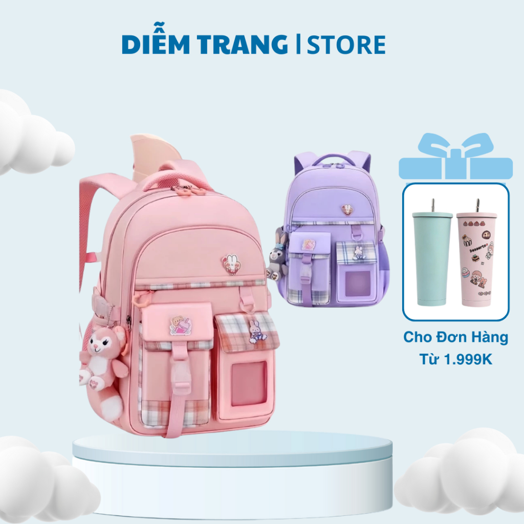 Balo đi học cho bé chống gù siêu nhẹ - Cặp Sách chống gù chống nước thiết kế siêu nhẹ cho bé ( Hàng Đẹp )