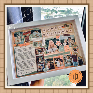(20x30cm / 30x40cm) Khung ảnh 3D Scrapframe lưu niệm Handmade Decor phòng - Khung tranh Quà tặng