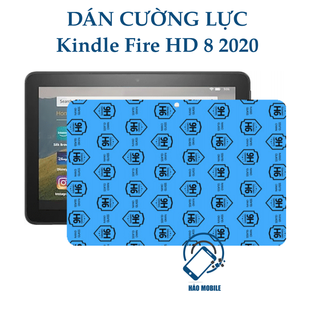 Dán cường lực dẻo nano Kindle Fire HD 8 2020 ( trong suốt và chống rơi vỡ )