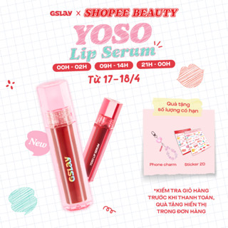 Son Dưỡng Bóng Có Màu Thuần Chay GSLAY YOSO Lip Serum dưỡng ẩm, tái tạo môi 1ml
