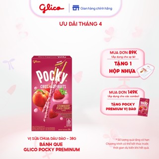 Bánh que Pocky Premium Trái Cây Nghiền Vị Sữa Chua Dâu Đào 38g