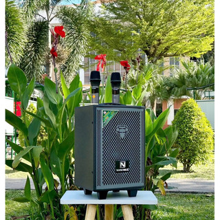 (hỏa tốc) Loa Kéo Nanomax 2 Tấc S-100 bass 20cm. Tặng 2 Mic không dây