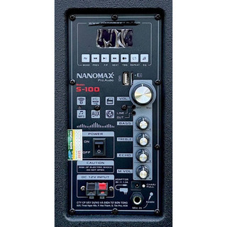 (hỏa tốc) Loa Kéo Nanomax 2 Tấc S-100 bass 20cm. Tặng 2 Mic không dây
