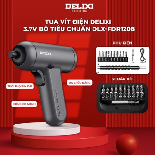 [CHÍNH HÃNG] Tua Vít Điện DELIXI Không Dây Sạc Pin Máy Khoan Điện Tuốc Nơ Vít Tự Động Thông Minh