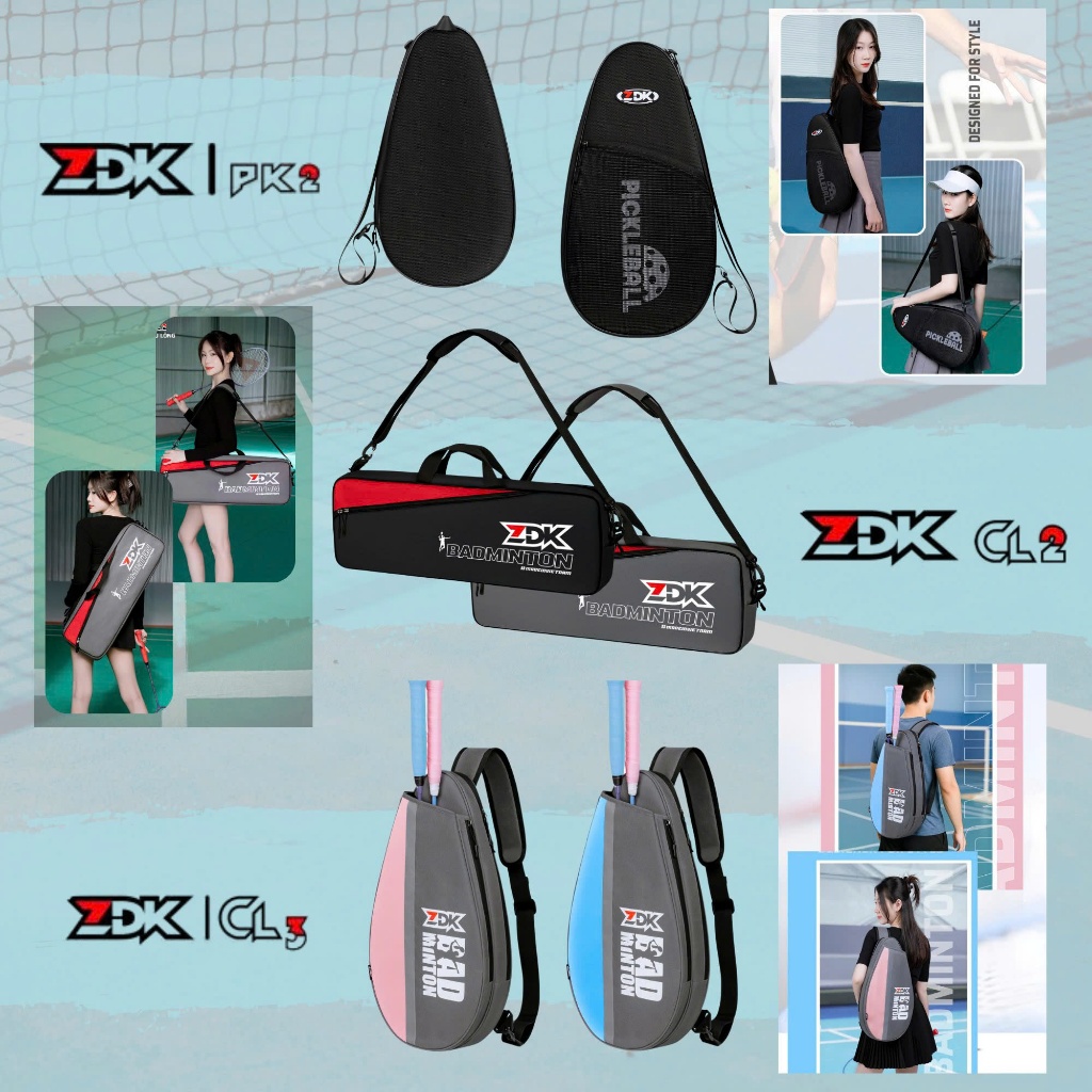 Túi Đựng Vợt Thể Thao, Túi Cầu Lông, Túi Đựng Vợt Pickleball, Tennis, Cầu Lông, Hàng Chuẩn ZDK