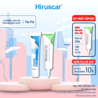 Bộ Gel chấm mụn Anti-Acne Spot 10g và Gel làm mờ sẹo mụn, thâm mụn Hiruscar Post Acne 10g