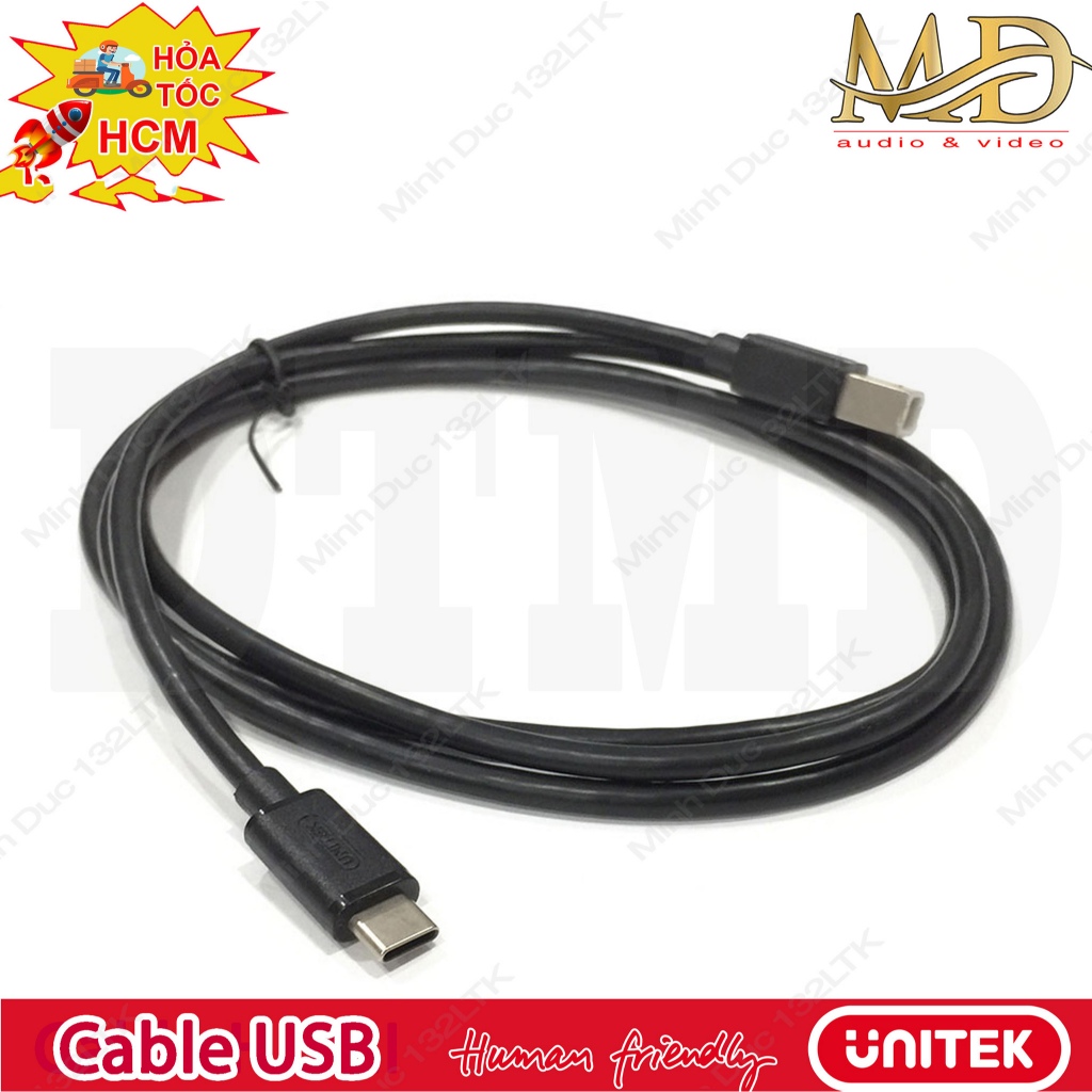 Dây Tín hiệu USB C - Mìdi, kết nối điện thoại với đàn, sound Card, DAC Unitek | USB Cable | Type C t