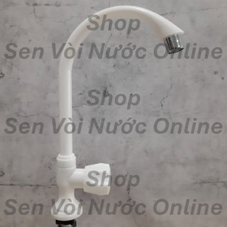 Vòi rửa chén xoay 3600, chất liệu nhựa ABS, tay Núp xoay, liên kết 1 đường dây cấp nước