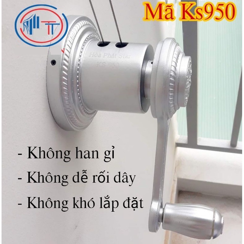 Bộ tời giàn phơi thông minh Hòa Phát KS950 chính hãng