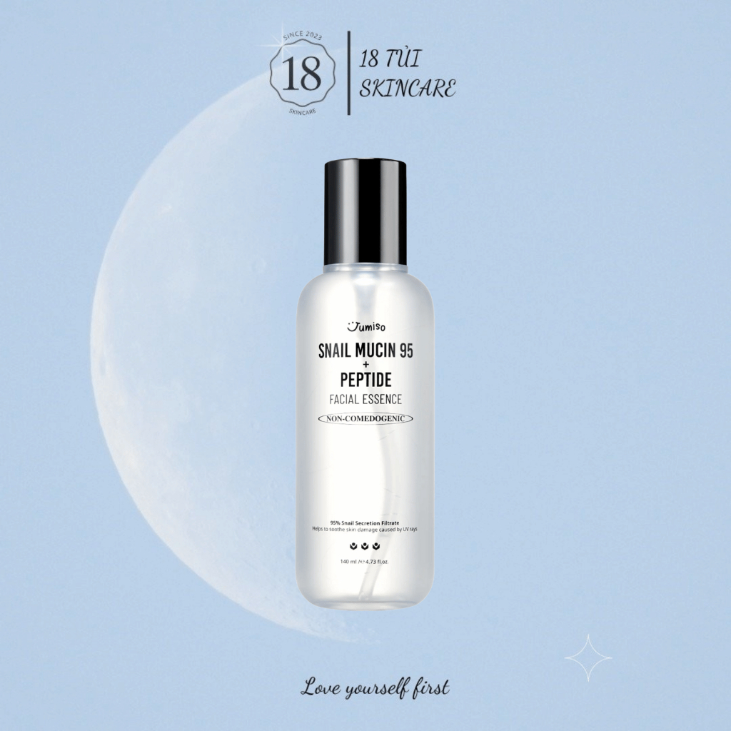 Tinh chất Ốc sên giúp ngăn ngừa lão hóa JUMISO Snail Mucin 95 + Peptide 140ml