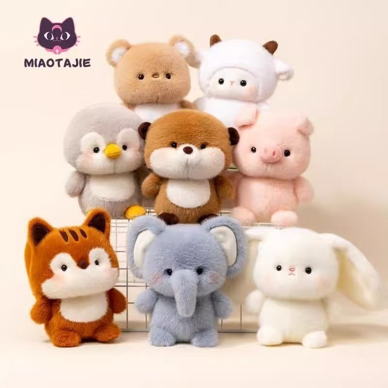 Gấu bông mini các loại động vật heo, gà, cún, cánh cụt, voi,... đồng giá 50k size 16-22cm