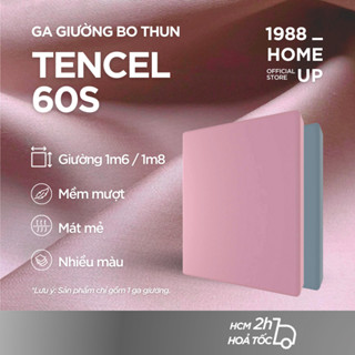 Ga Giường 100% Tencel 60S (Nhiều Màu) 1m6 1m8 Nệm Cao Tối Đa 30cm - 1988 Home Up, Drap Bo Thun Lụa Lyocell Mát Lạnh