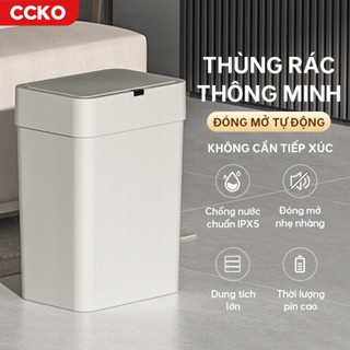 Thùng rác thông minh CCKO CK9931 cảm biến, thùng rác cảm ứng để phòng ngủ, phòng làm việc dung tích 15L