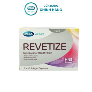   LIVE  Viên uống cải thiện tình trạng rụng tóc và duy trì mái tóc khỏe đẹp - REVETIZE Mega We Care  30 viên  