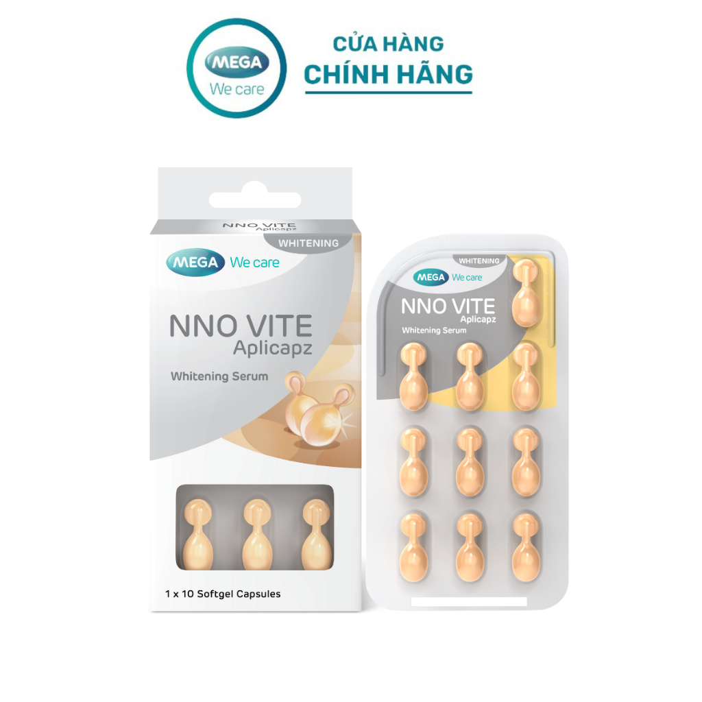 [LIVE] Serum dưỡng trắng da, mờ đốm nâu, đều màu da - NNO VITE Mega We Care (10 viên)