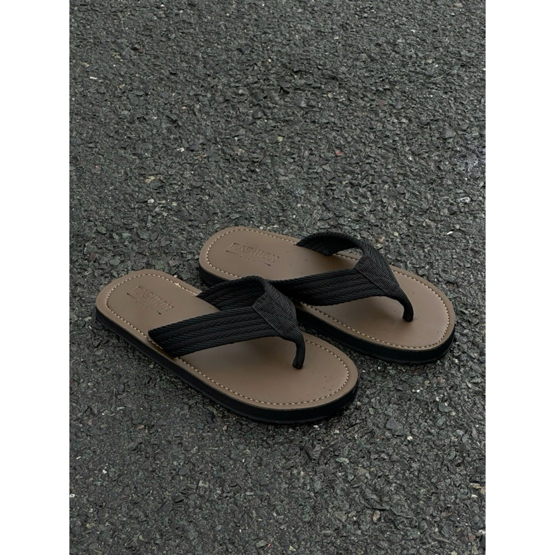 COOPER SHOP Dép Xỏ Ngón Quai Vải , May Đế Cao Cấp Đế Bằng Cao Su Đồng Nam Nhung depnam Slipper DéP dibien Sandal