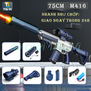 [CÓ ĐÈN] Súng nước điện tự động CÓ ĐÈN siêu hot , súng nước áp lực có đèn CTWA