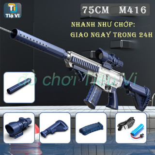 [CÓ ĐÈN] Súng nước điện tự động CÓ ĐÈN siêu hot , súng nước áp lực có đèn G54J