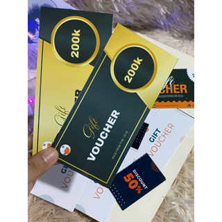 In phiếu Voucher theo yêu cầu, giấy dày chất lượng cao