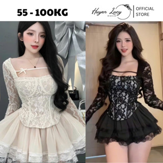  SET bộ nữ cúp REN SEXY dây ngang kèm chân váy xoè xinh xắn duyên dáng thanh lịch hot trend Huyền Lucy Bigsize 2025 