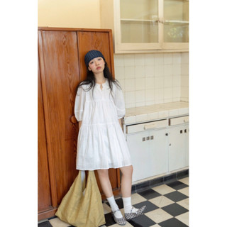 MODEN - Đầm baby doll nữ, đầm kiểu tay lửng - MOLLY