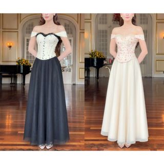  SÒ VINTAGE - SERA set áo corset và chân váy xòe 