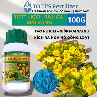 (combo 2 hũ) Kích ra hoa mai vàng, siêu tạo nụ, kích ra hoa, giúp mai sai nụ hũ 100g TOTT's fertilizer