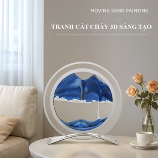   Mẫu mới - Không đèn  Tranh Cát Chuyển Động 3D Nghệ Thuật Decor Trang Trí Nhà Bàn Làm Việc Quà Tặng Cao Cấp 