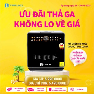 Nồi chiên hơi nước TAPUHO TSF16 COLOR phiên bản giới hạn cao cấp 2025 70 chức năng 16L thương hiệu Đức phụ kiện inox 304