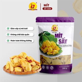 Mít sấy giòn nguyên cánh Thuận Hương 500g, 200g - Đồ ăn vặt trái cây sấy - Mít sấy không đường - Hàng xuất khẩu loại 1