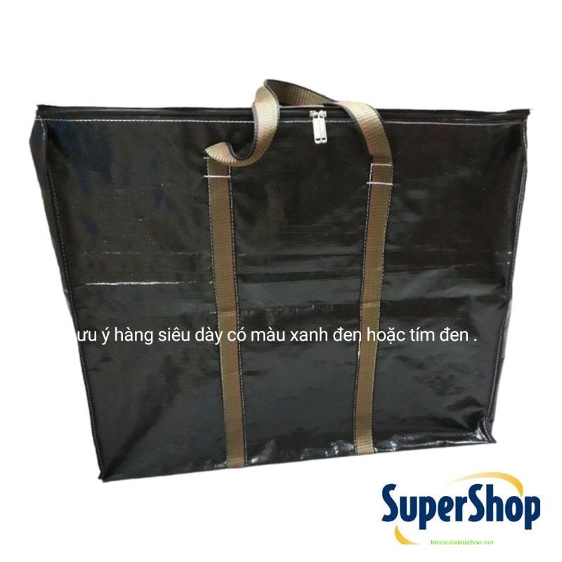 Túi bạt đựng đồ màu đen siêu dày