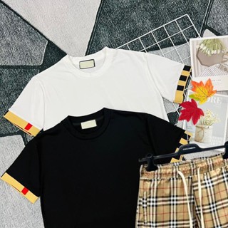 Bộ Quần Áo Cộc Tay Viền Tay Nam Nữ Siêu Đẹp - Bộ Quần Áo Mùa Hè Cổ Tròn Chất Cotton Hottrend 2025