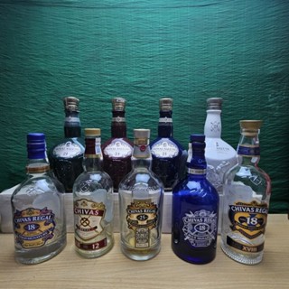 Vỏ Chai Rượu Ngoại  Chivas 12 18 21 24 25 chai 700ml- Vỏ Chai Rượu Ngoại Decor Trang Trí