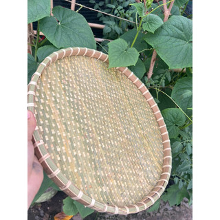 Mẹt cật tre già viền mây