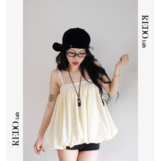 REDO.Lab - ÁO BÍ HAI DÂY DÁNG RỘNG HAI LỚP CHẤT GIÓ NHĂN DÂY ÁO CÓ ĐIỀU CHỈNH