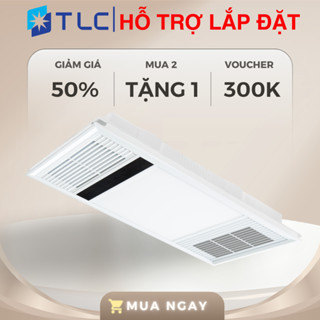 Quạt Sưởi Âm Trần TLC Chính Hãng Tích Hợp Đèn LED, Thông gió, Sưởi,Hút Mùi, Bảo Hành 5 Năm
