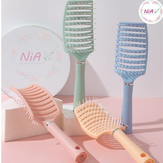 Lược chải tóc gỡ rối massage đầu, lược tạo kiểu tóc hình bán nguyệt PK268