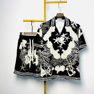 Bộ Đồ Cộc Tay Nam Mặc Mùa Hè Chất Lụa Họa Tiết Cực Đep - Hàng Siêu Cấp New 2025