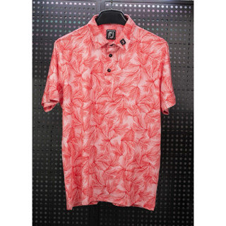 Áo golf polo nam FJ hoạ tiết màu đỏ ,không nhăn ,co dãn 4 chiều
