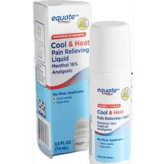 [Big Sale] Equate: Dầu lăn mát/ấm và Dầu xoa bóp mát/ấm ; Dầu nóng giảm đau và Xịt mũi kháng khuẩn 44 ml-Hàng Mỹ