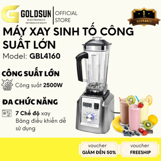 Máy xay sinh tố Goldsun GBL4160 công suất lớn 7 trong 1, dung tích 2L, xay đa năng, bảo hành 12 tháng