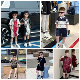 Sét Bộ Cộc E0 Vj mới nhất 2025 Áo chất cotton 100% mix quần vân dệt phong cách boy phố